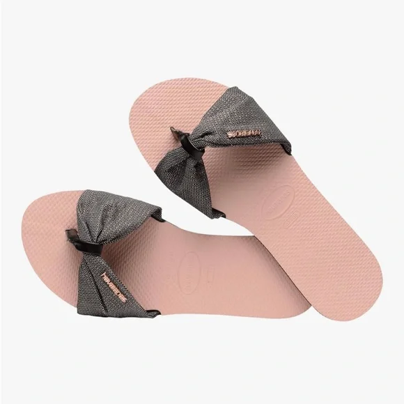 Havaianas Women's Sandals in Pink and Black - Picture 3 of 5